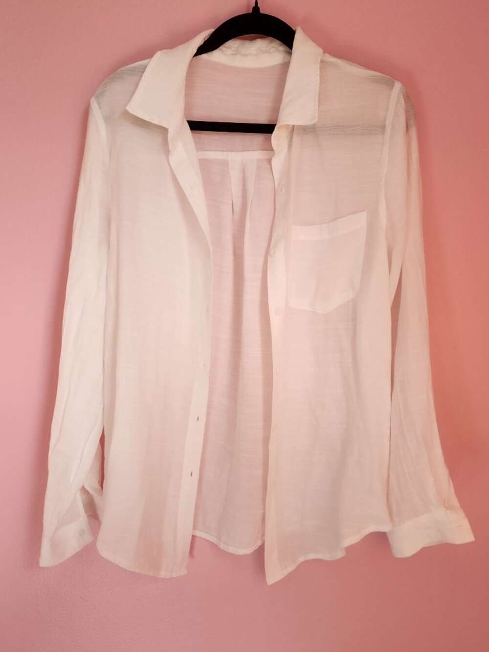 Women's Cotton Linen Long Sleeve Button Down
